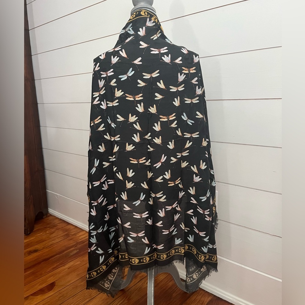 Alexander McQueen Dragonfly and Skull Scarf Shawl - Picture 5 of 14